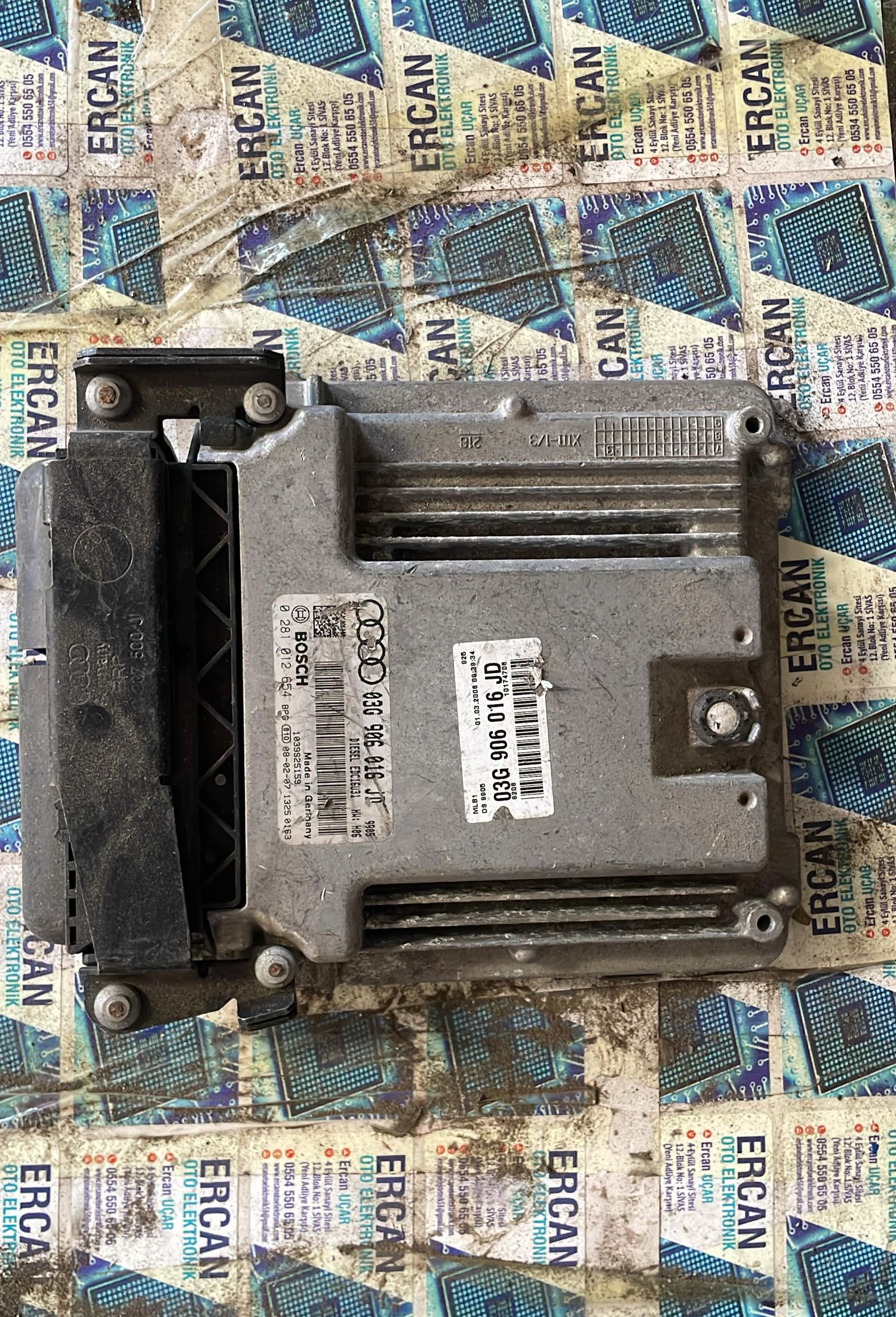 03g906016jd AUD A4 2.0 TDI Motor Beyni 